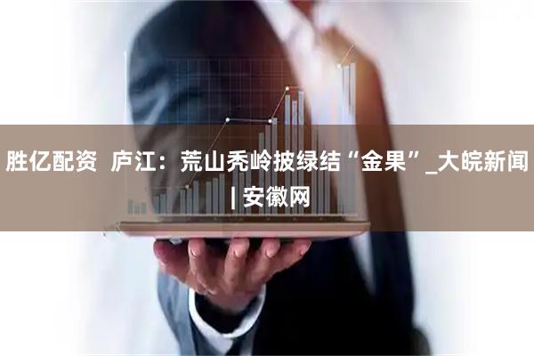 胜亿配资  庐江：荒山秃岭披绿结“金果”_大皖新闻 | 安徽网